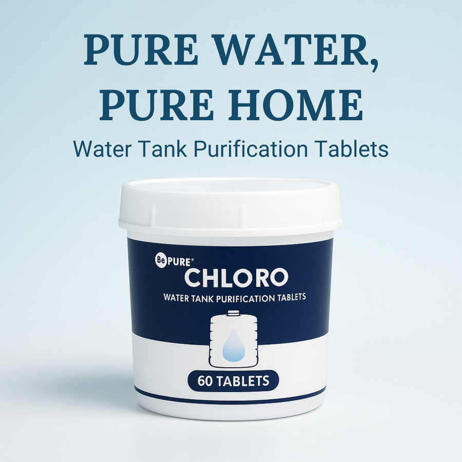Bepure Chloro 1000 Water Purification Chlorine Tablets for Water Tank US FDA Approved Eliminates Bacteria, Algae and Odor from Water Tank