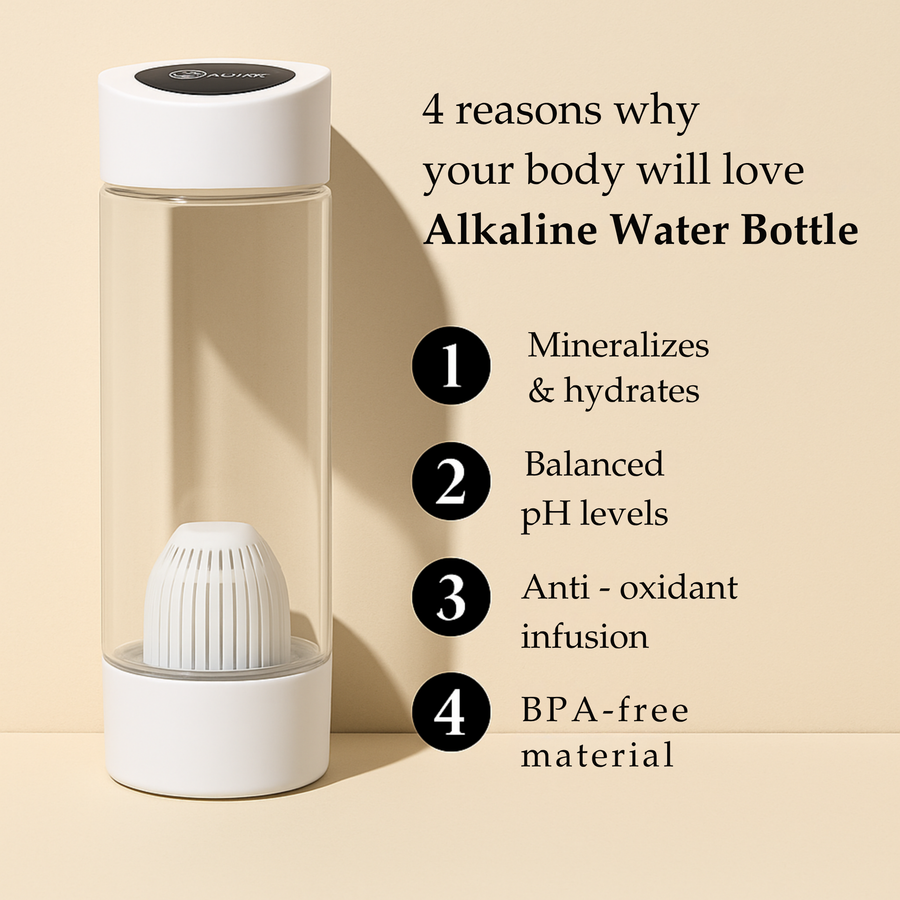 Bepure Premium Alkaline Water Bottle | Get Balanced pH Up to 9 | Get Negative ORP Water Instantly | BPA Free