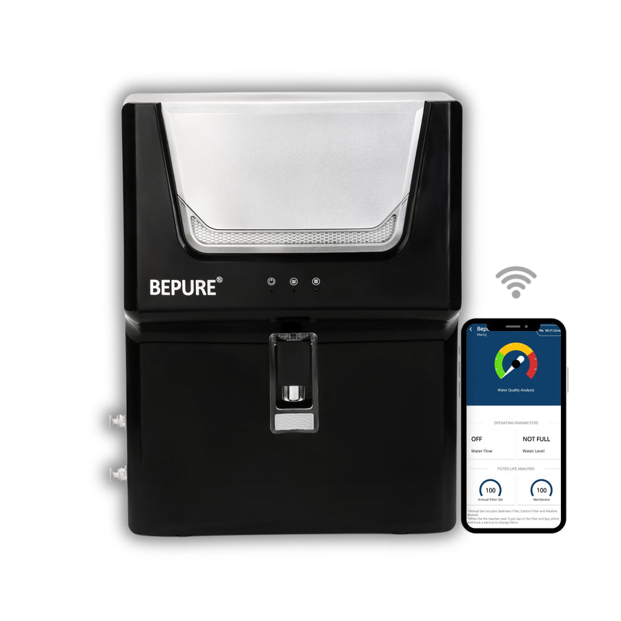 Bepure Sense IOT App Enabled 7L RO+UV+UF+TDS+Copper Alkaline Water Purifier