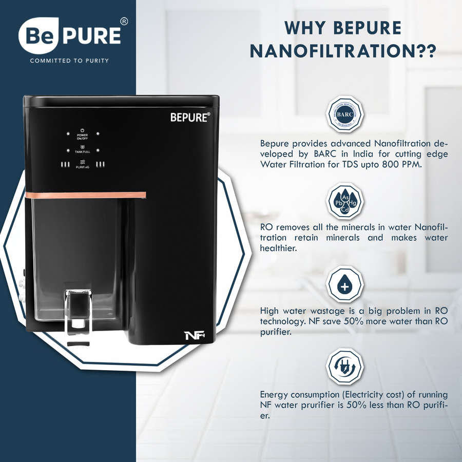 Bepure NF+ Nanofiltration Technology 10L NF+UV+Alkaline Water Purifier