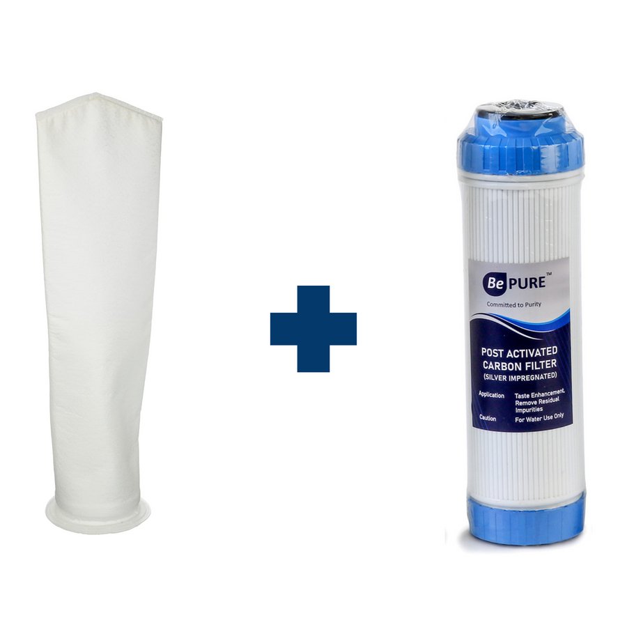 Refill for WH 2 Whole House Water Filter ( Depth Bag Filter+ Carbon Filter )