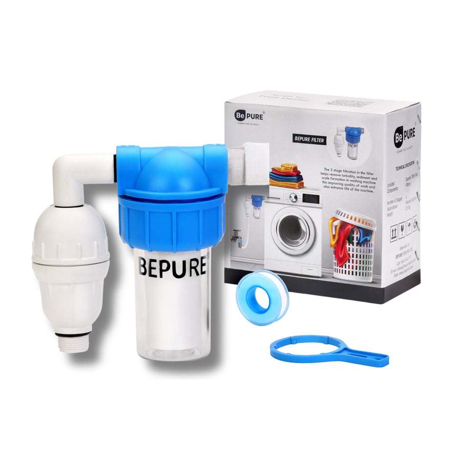 Bepure Washing Machine Filter with 3 Stage Filtration | Ideal for hard water, scaling and turbidity