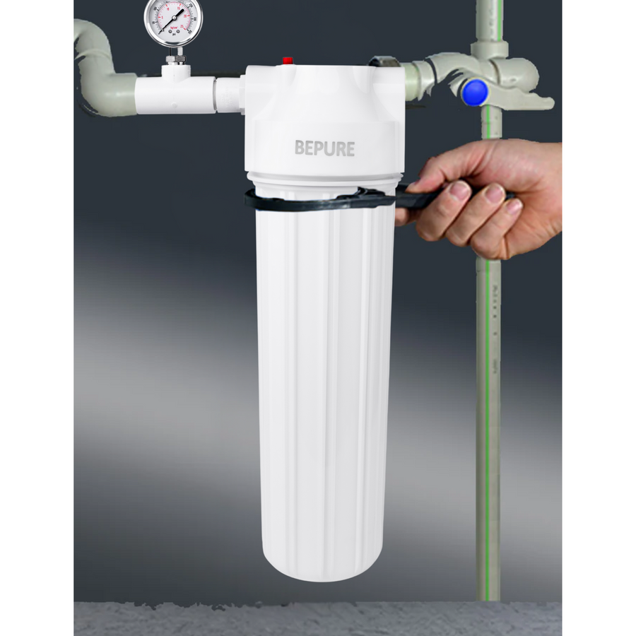 Bepure MF 1 Whole House Water Filter with inbuilt Pressure Gauge