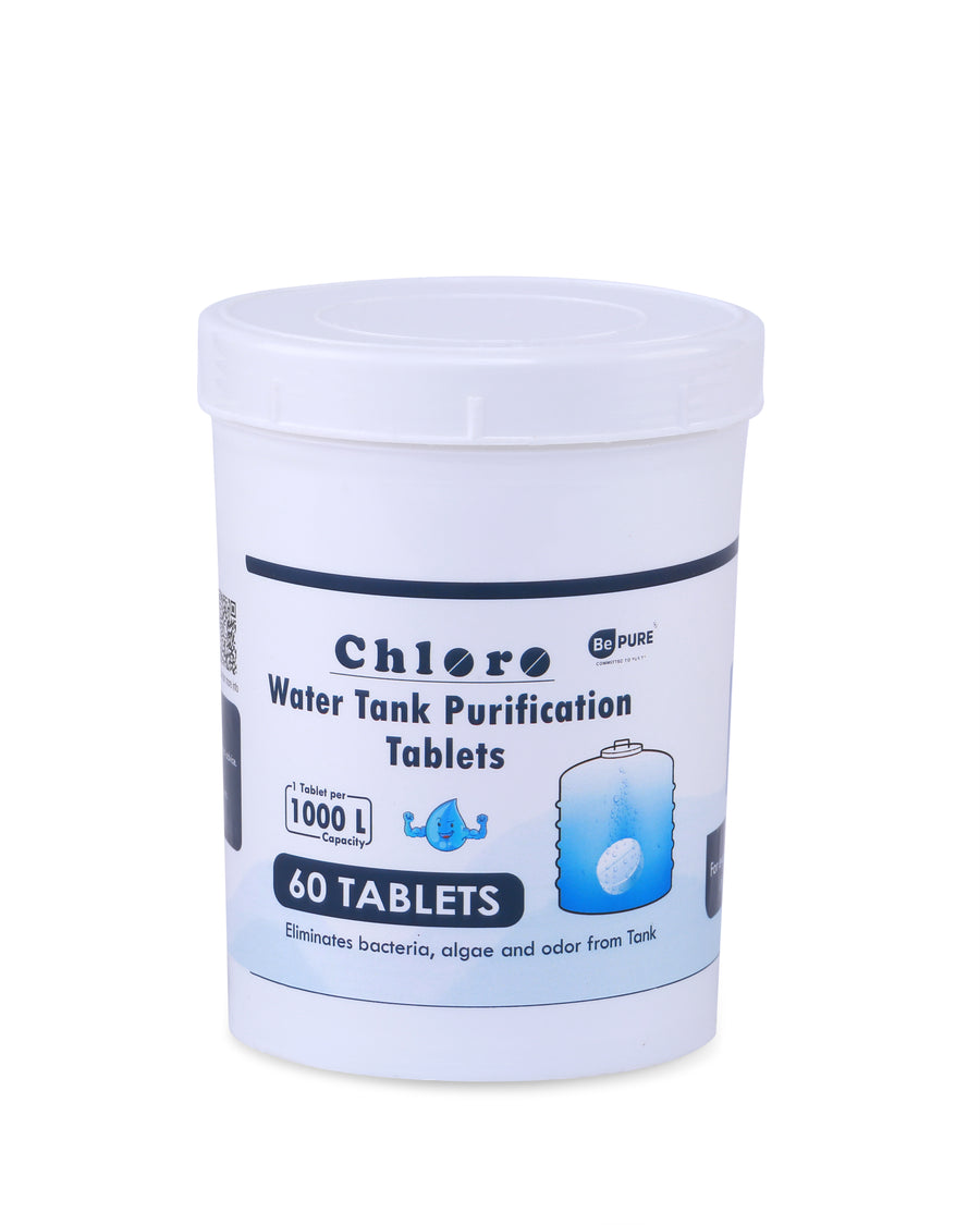 Bepure Chloro 1000 Water Purification Chlorine Tablets for Water Tank US FDA Approved Eliminates Bacteria, Algae and Odor from Water Tank